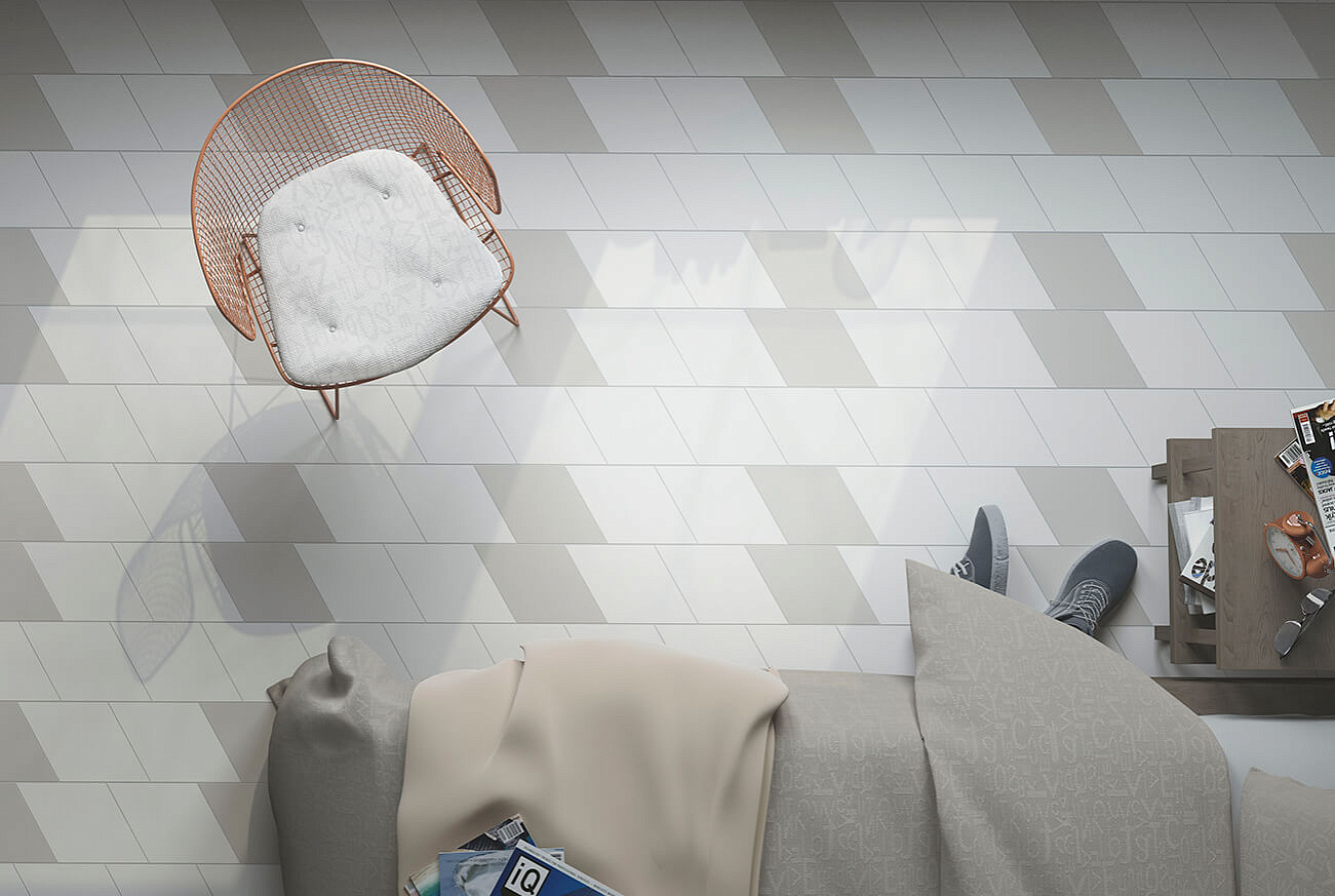 RHOMBUS SMOOTH WHITE / SMOOTH LIGHT GREY